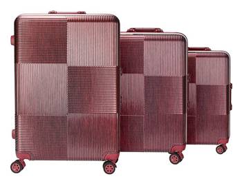 Mocne materiałowe walizki podróżne damskie Pierre Cardin DB1708 DIBAI02 PREMIUM x3 Z